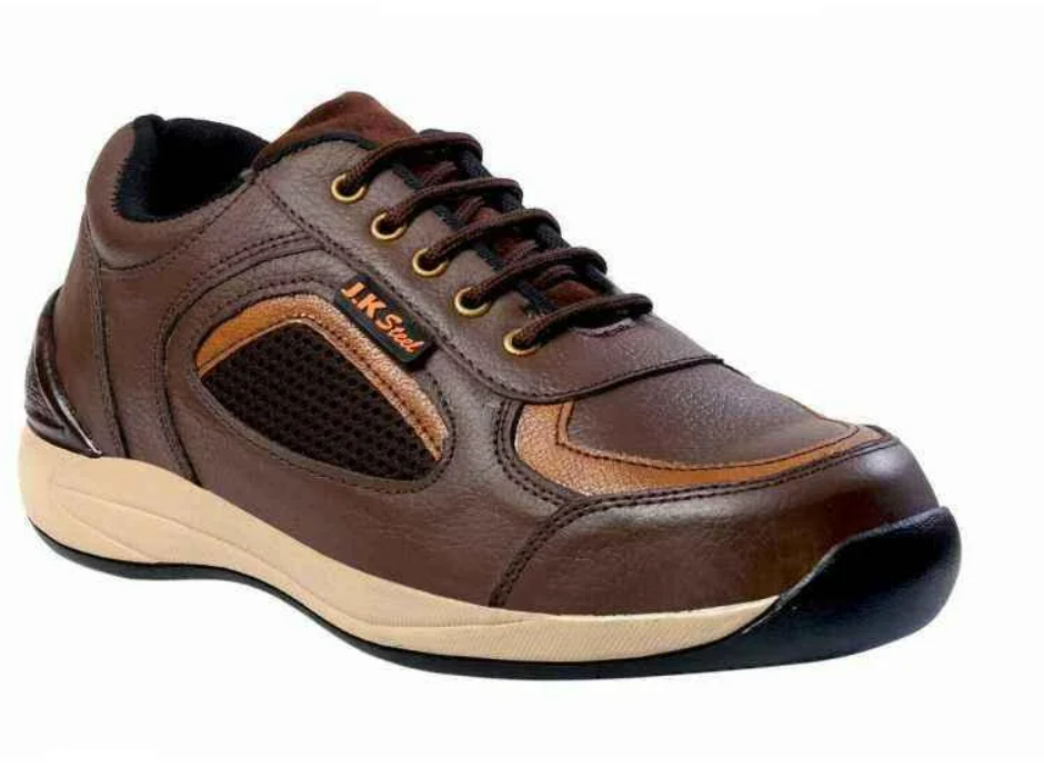 JK Steel JKPI001BN Steel Toe Work Safety Shoes, Size: 8